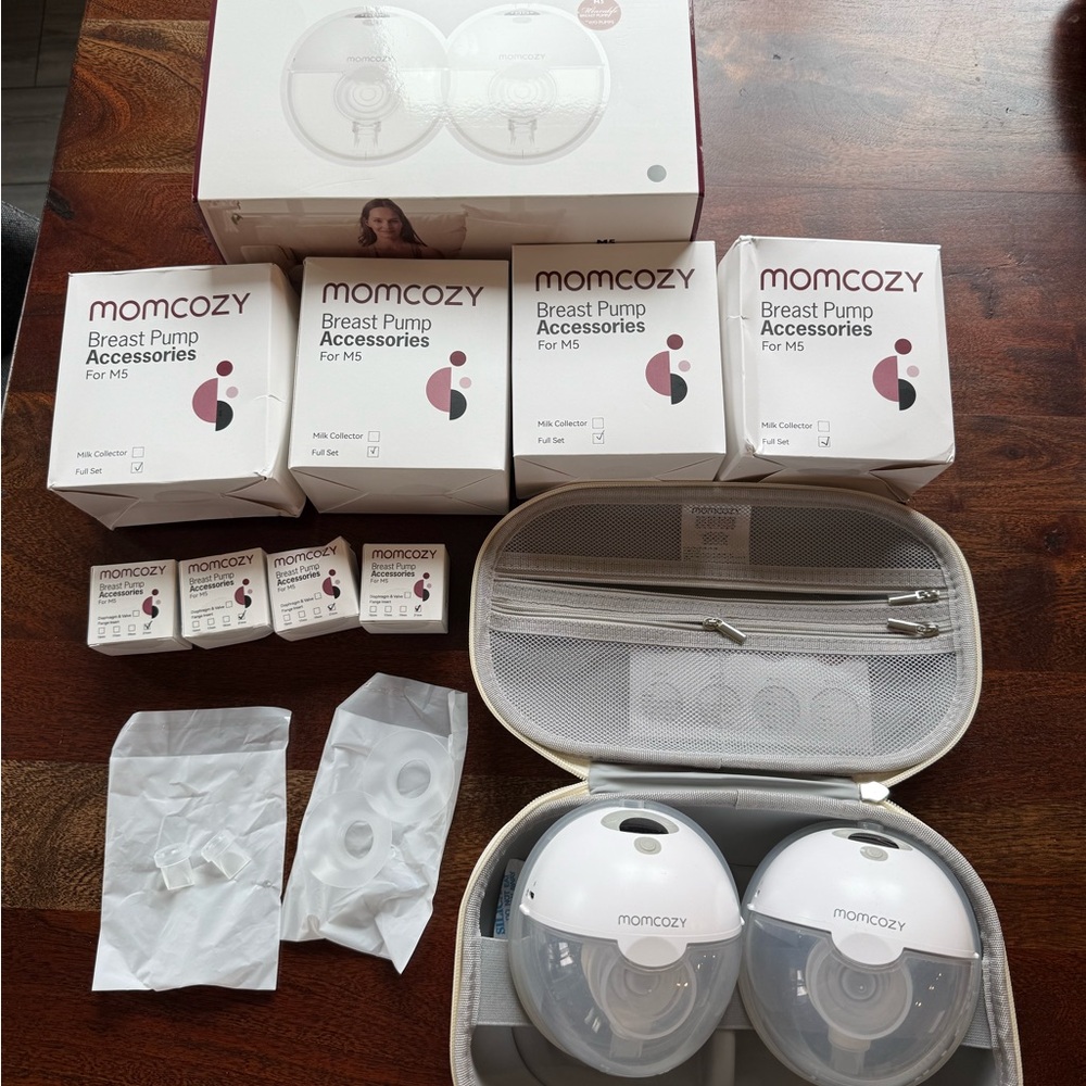 Momcozy M5 Wearable Pumps with Extra New Accessories Sets